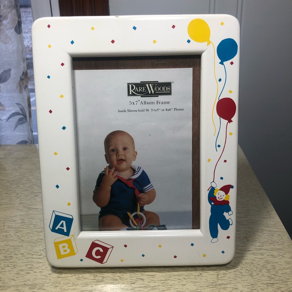 Vintage RareWoods Baby Frame And Photo Album
